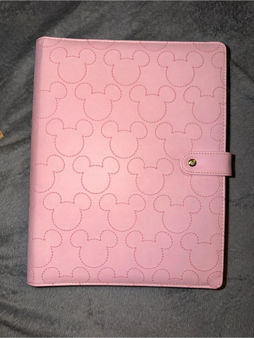 RARE Walt Disney Mickey Mouse Pink Padfolio Set